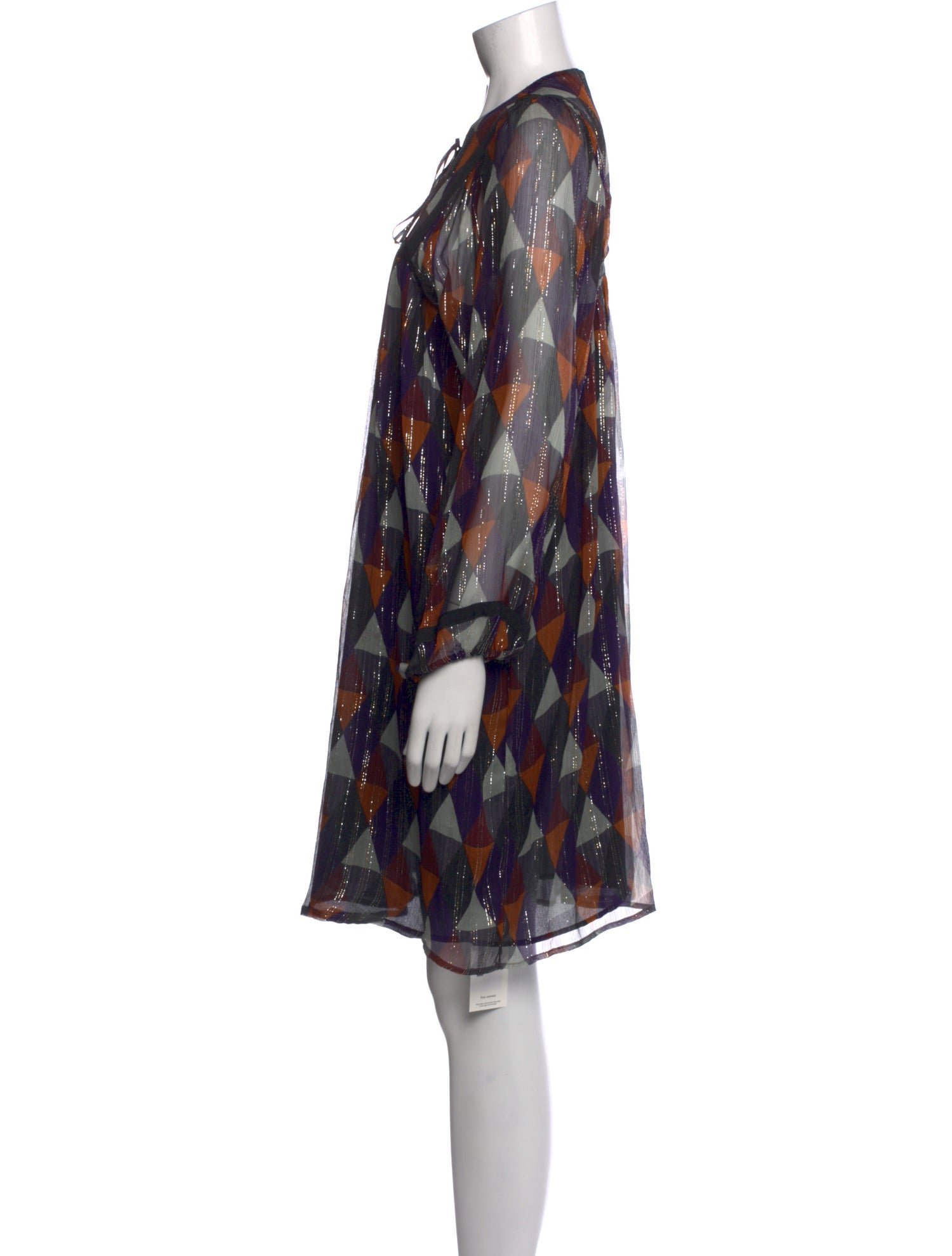 Warm Silk Knee-Length Dress