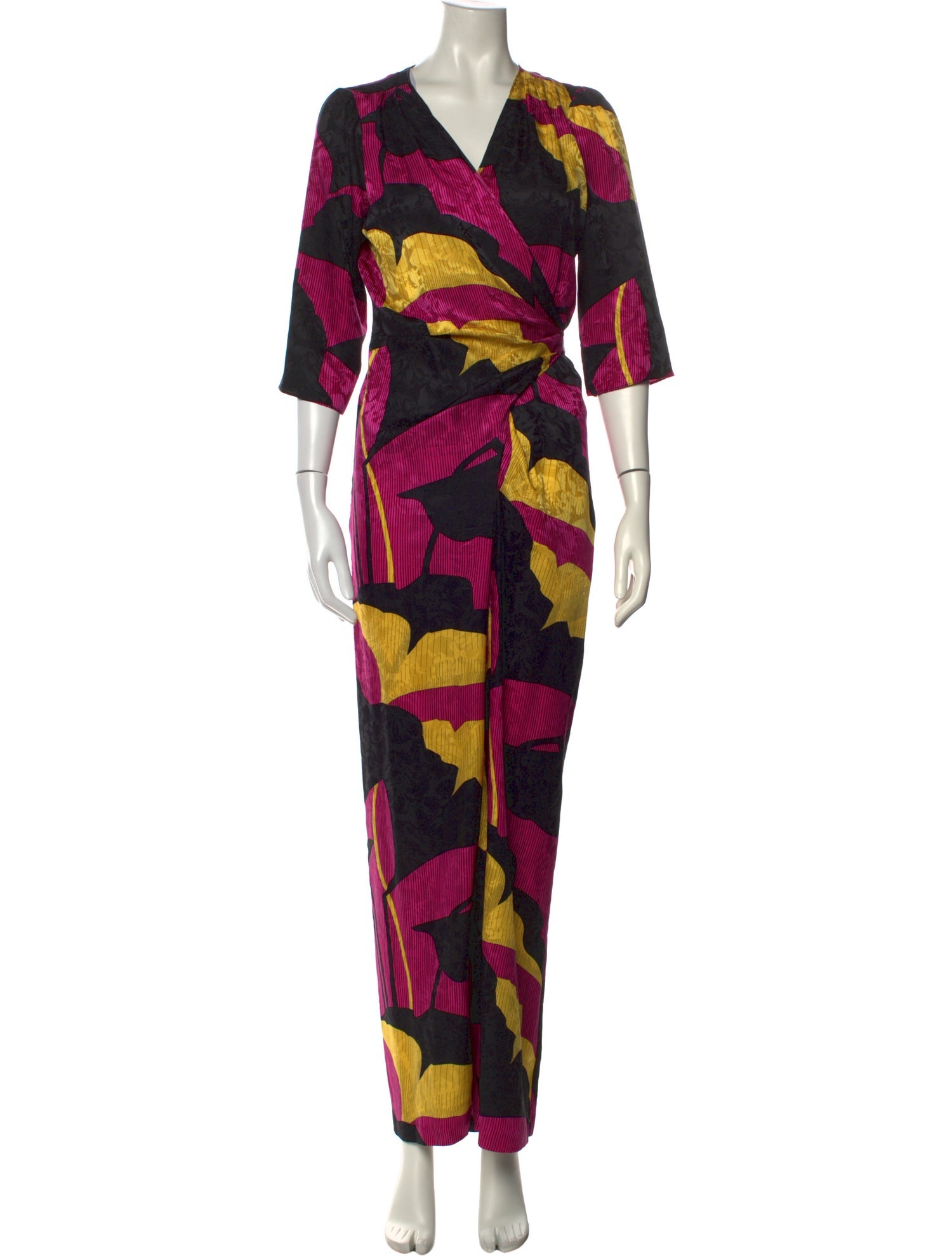 Warm Silk Floral Print Jumpsuit