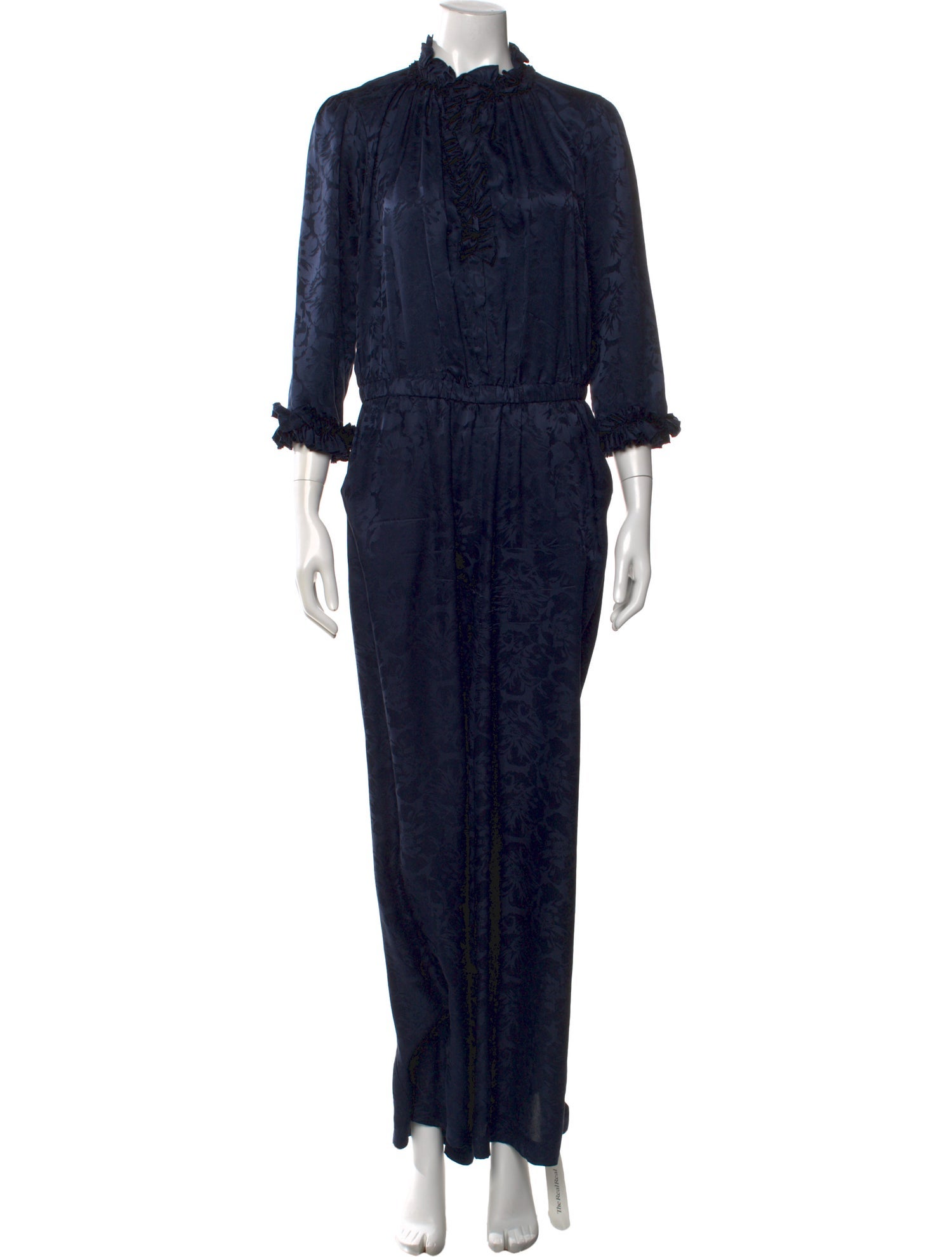 Warm Silk Mock Neck Jumpsuit