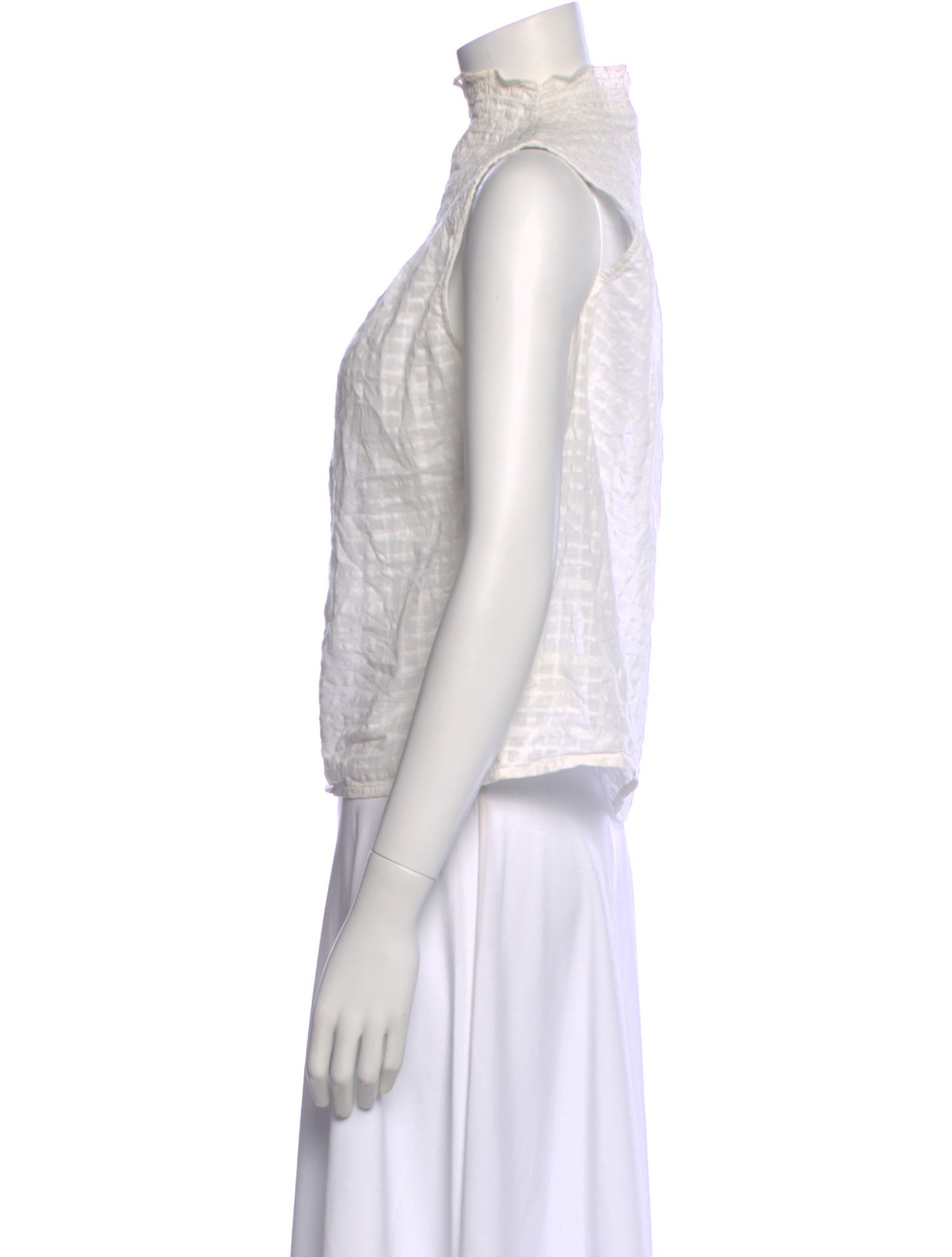 Warm Mock Neck Sleeveless Top