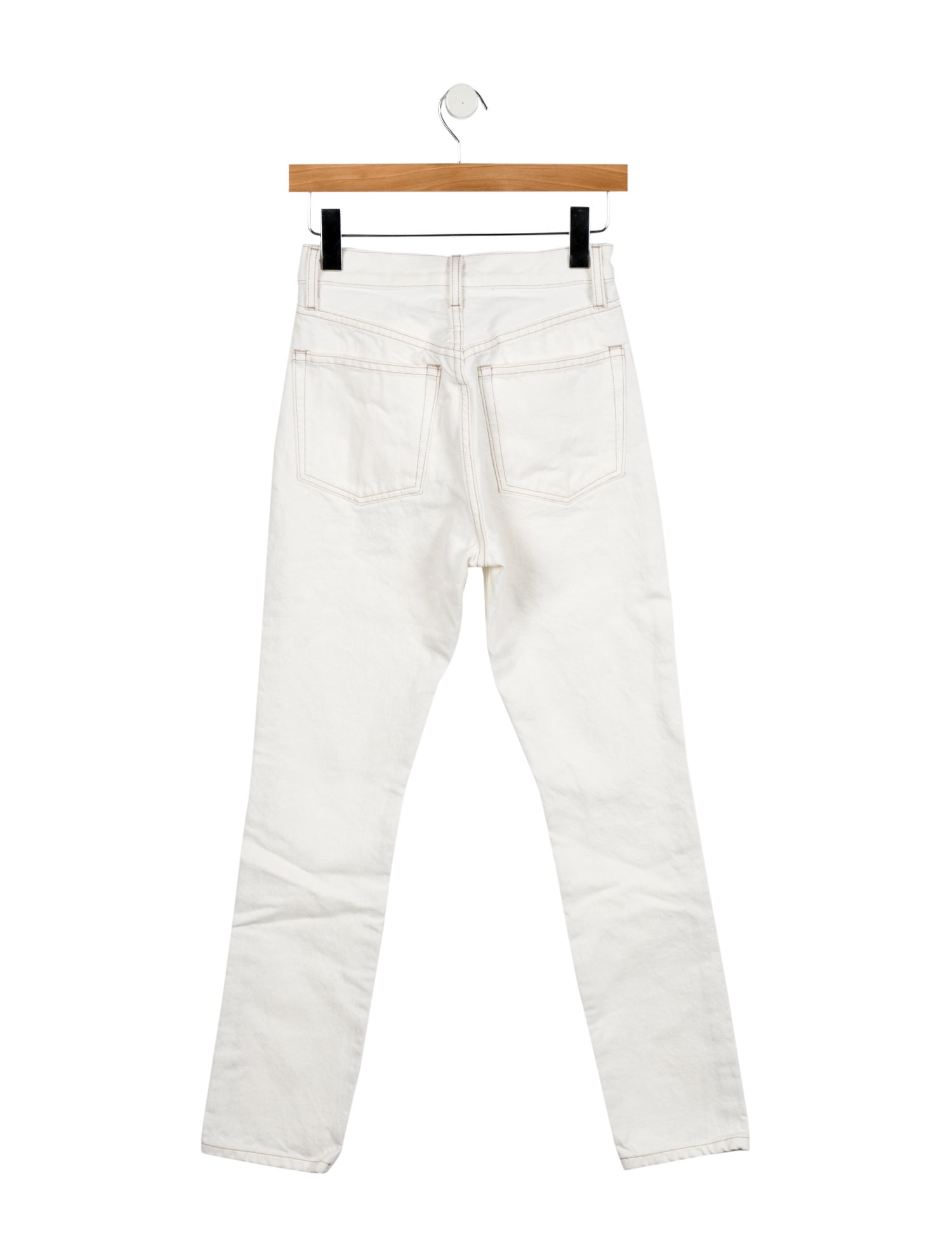WARDROBE.NYC Mid-Rise Straight Leg Jeans