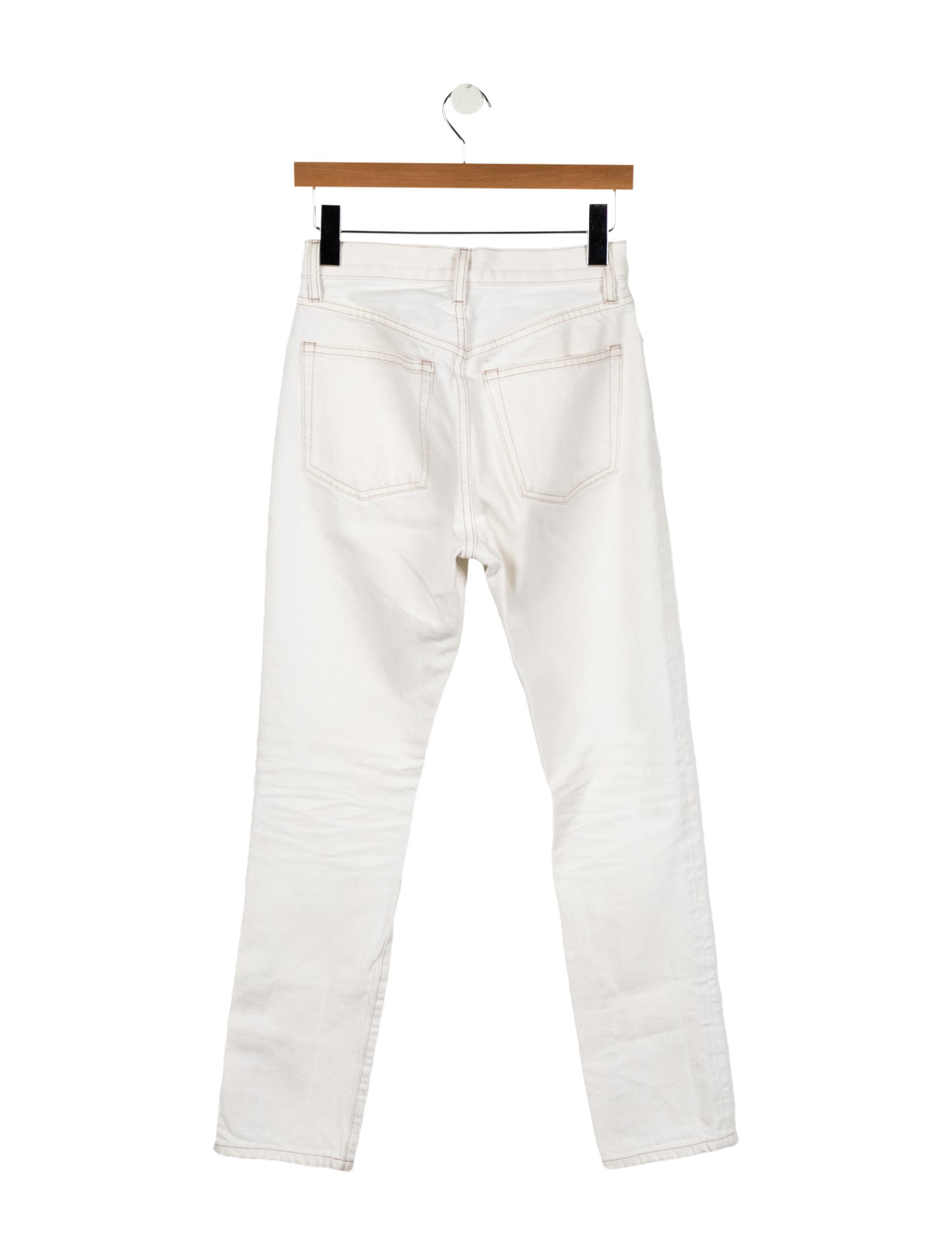 WARDROBE.NYC Mid-Rise Straight Leg Jeans