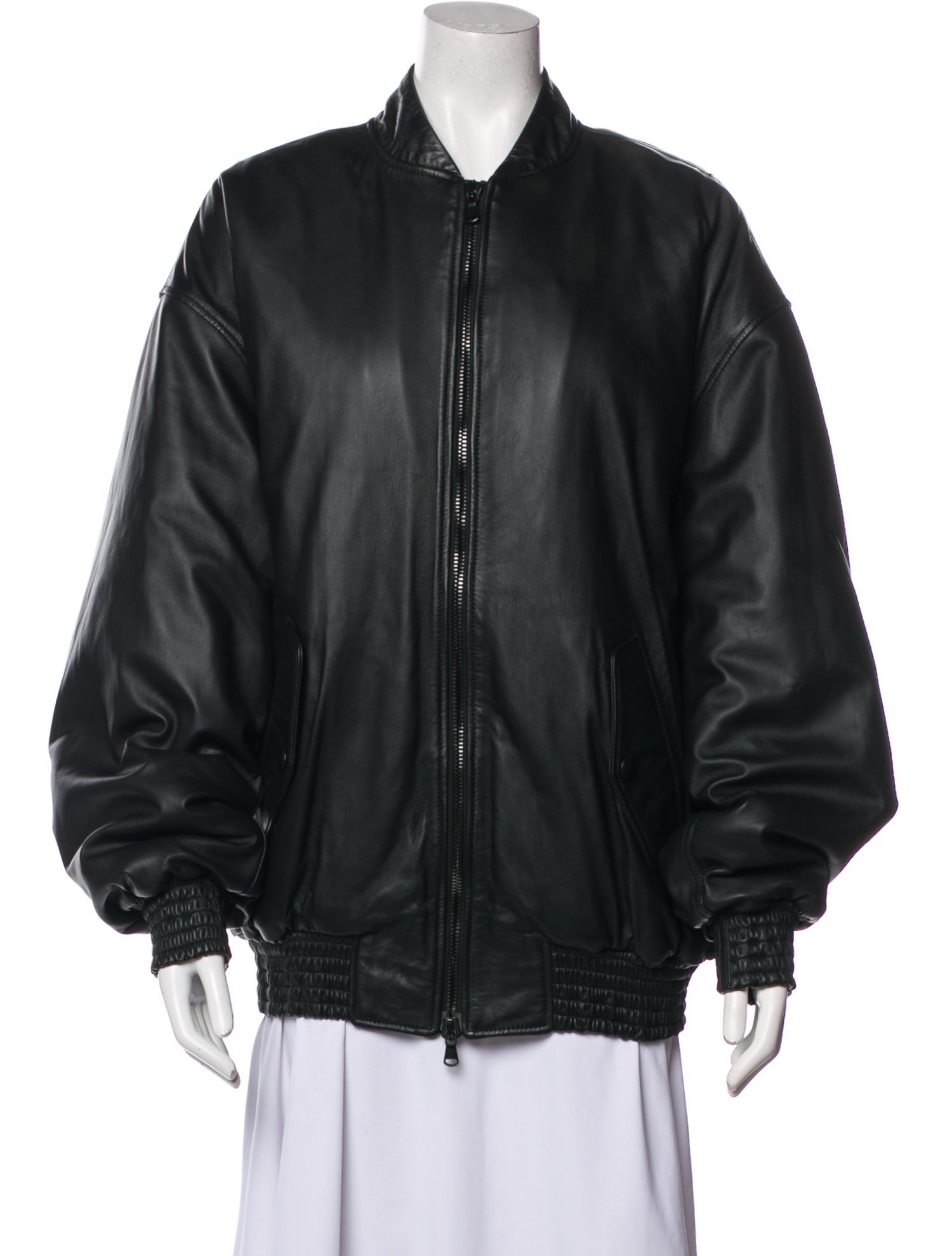 WARDROBE.NYC Leather Bomber Jacket