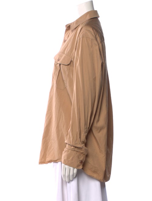 WARDROBE.NYC Long Sleeve Button-Up Top