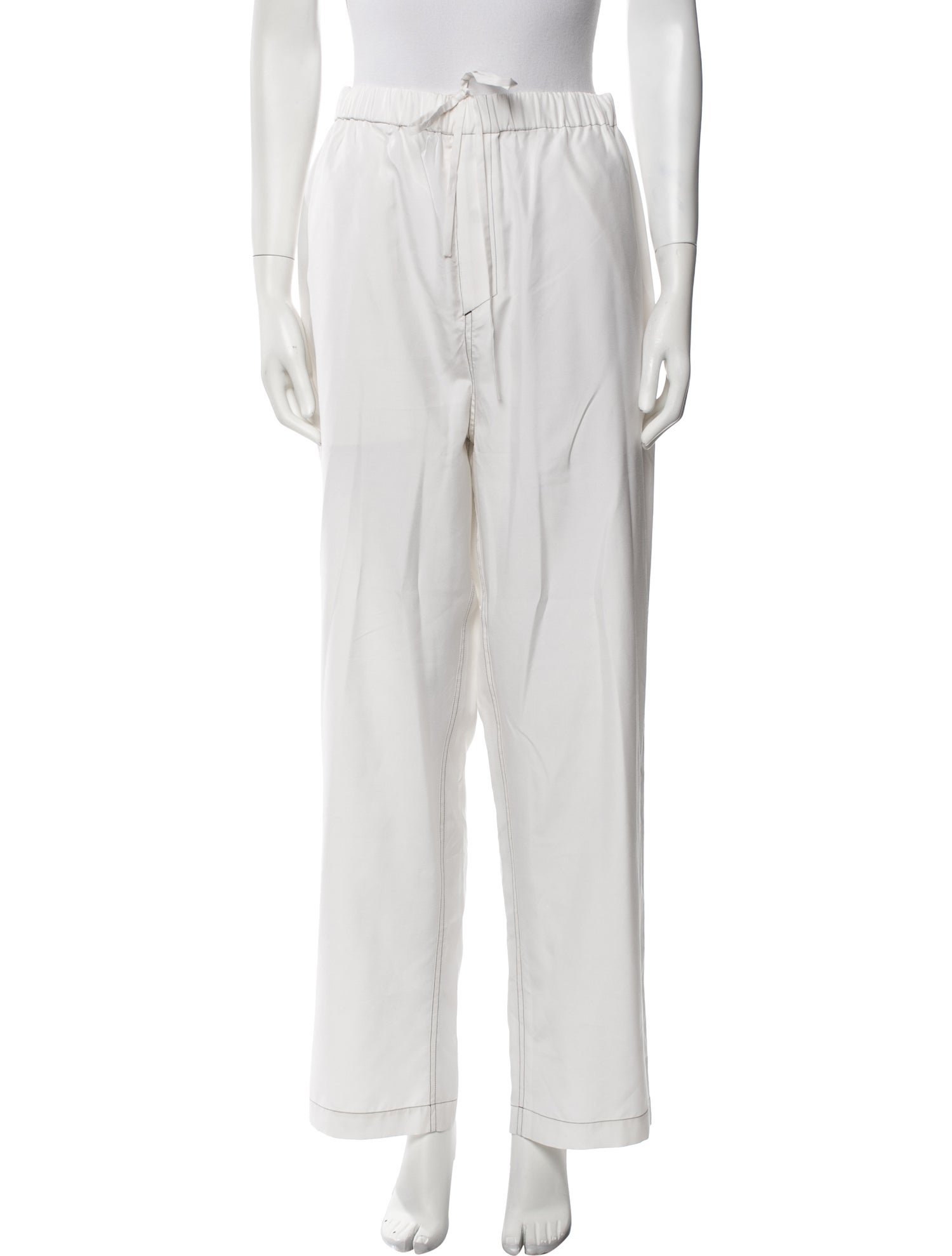 WARDROBE.NYC Silk Wide Leg Pants