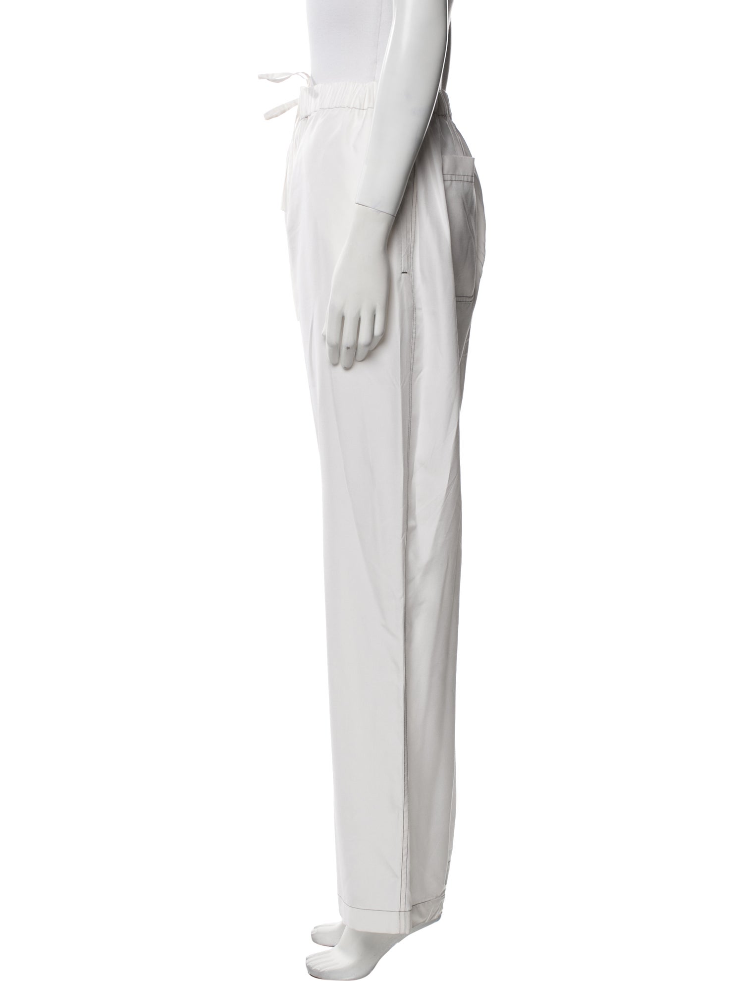 WARDROBE.NYC Silk Wide Leg Pants