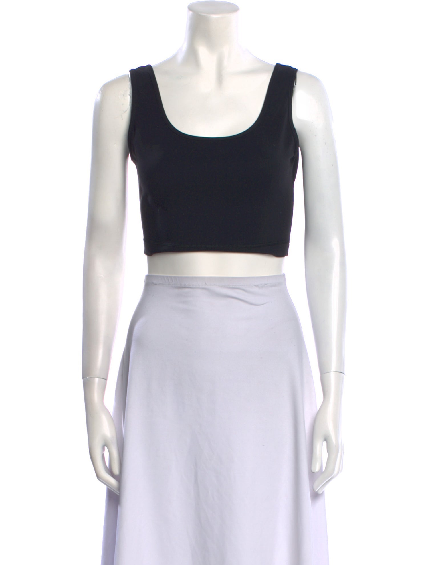 WARDROBE.NYC Scoop Neck Sleeveless Crop Top