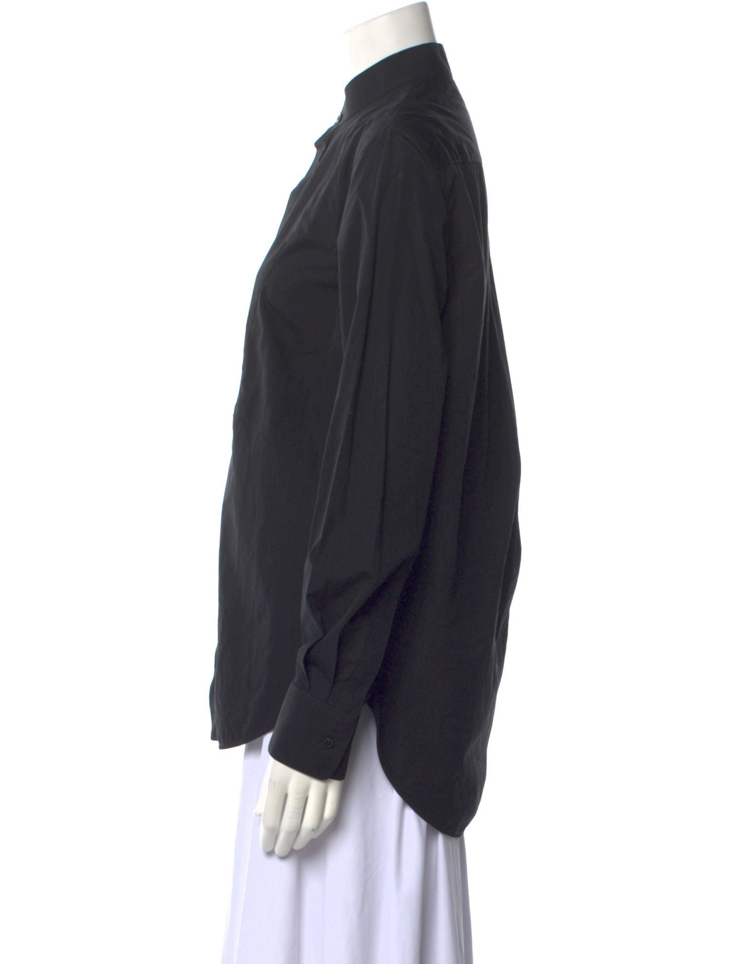 WARDROBE.NYC Long Sleeve Button-Up Top