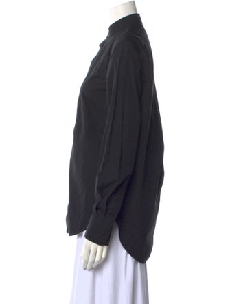 WARDROBE.NYC Long Sleeve Button-Up Top