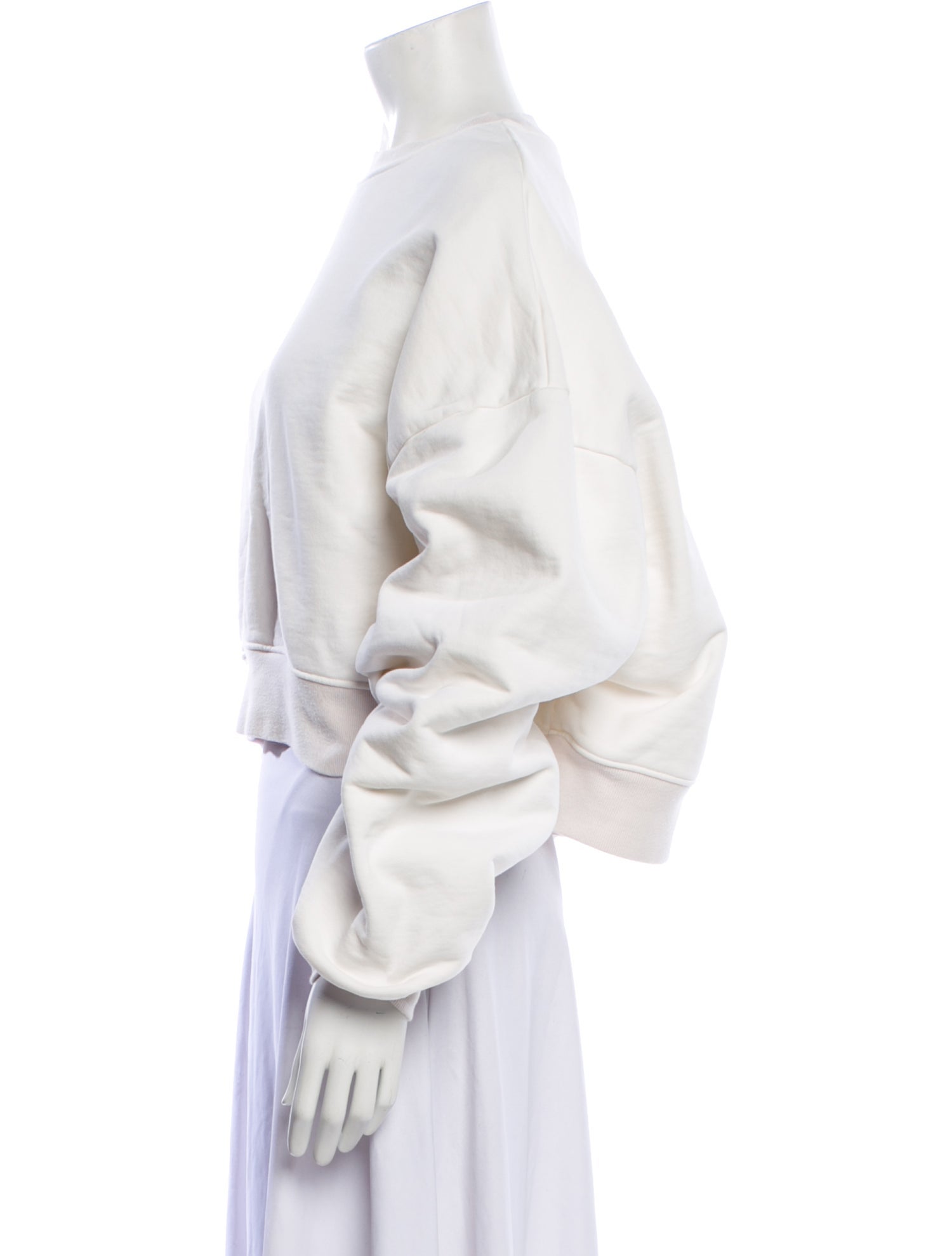 WARDROBE.NYC Mock Neck Long Sleeve Sweatshirt