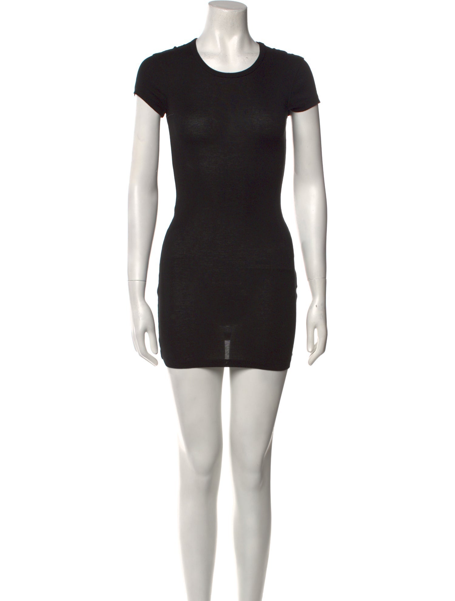 WARDROBE.NYC Crew Neck Mini Dress
