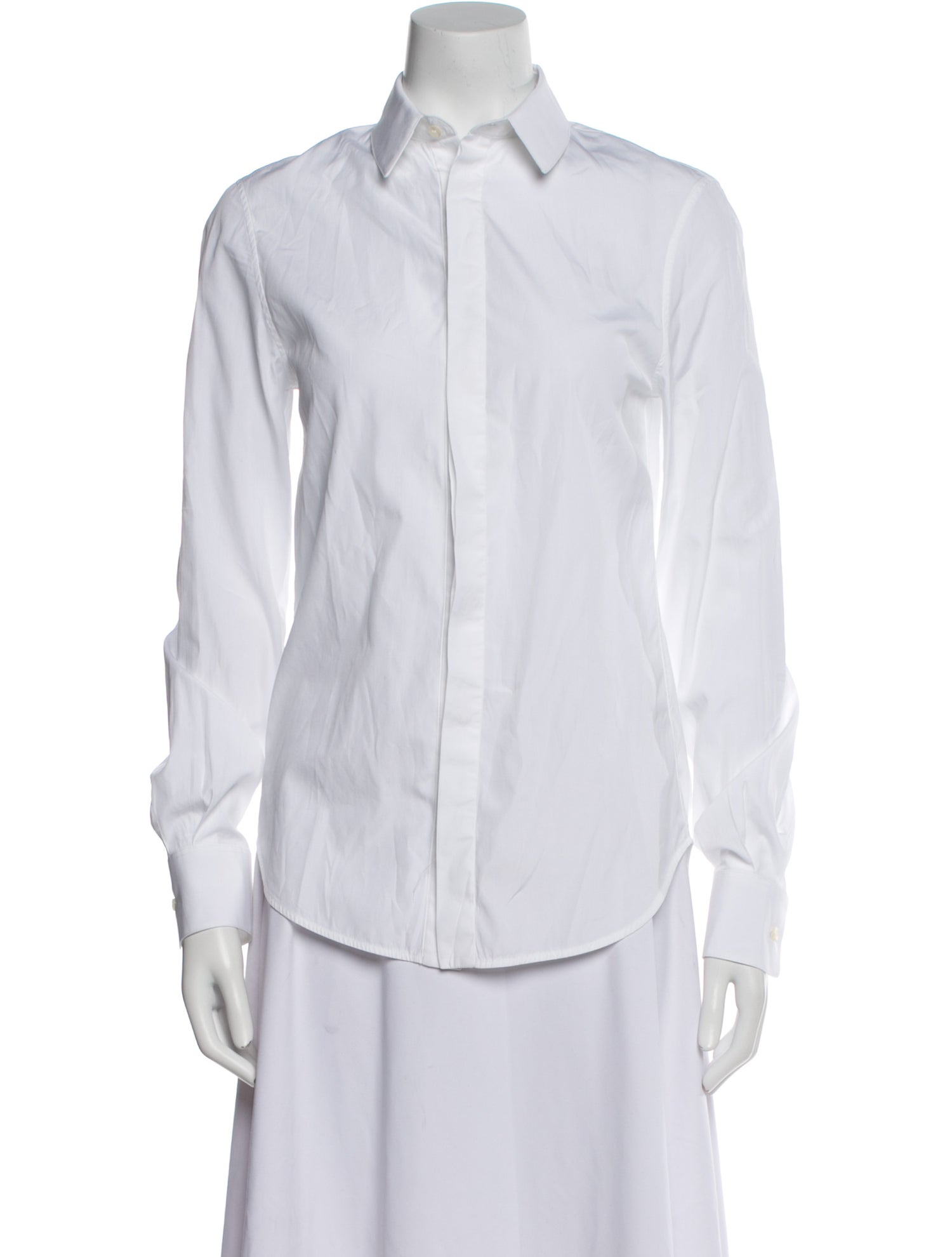 WARDROBE.NYC Long Sleeve Button-Up Top