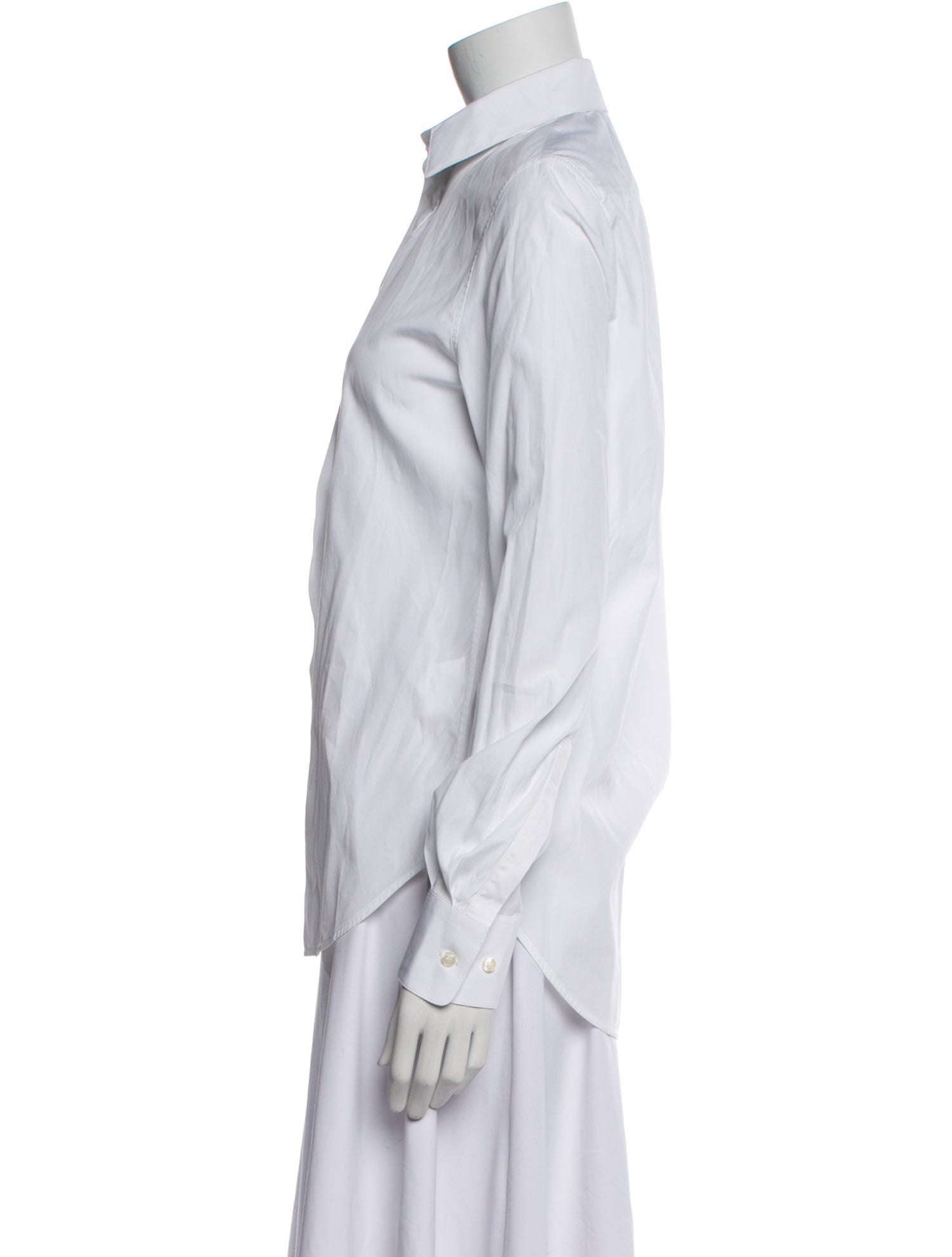 WARDROBE.NYC Long Sleeve Button-Up Top