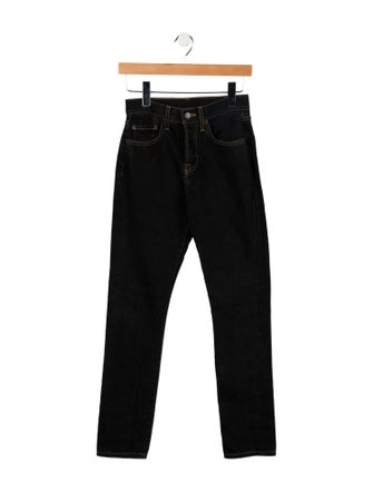WARDROBE.NYC High-Rise Straight Leg Jeans