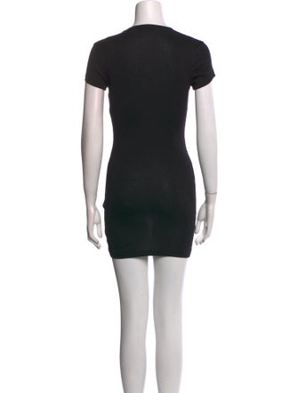 WARDROBE.NYC Crew Neck Mini Dress