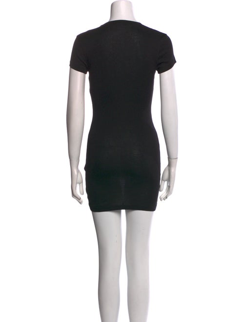 WARDROBE.NYC Crew Neck Mini Dress