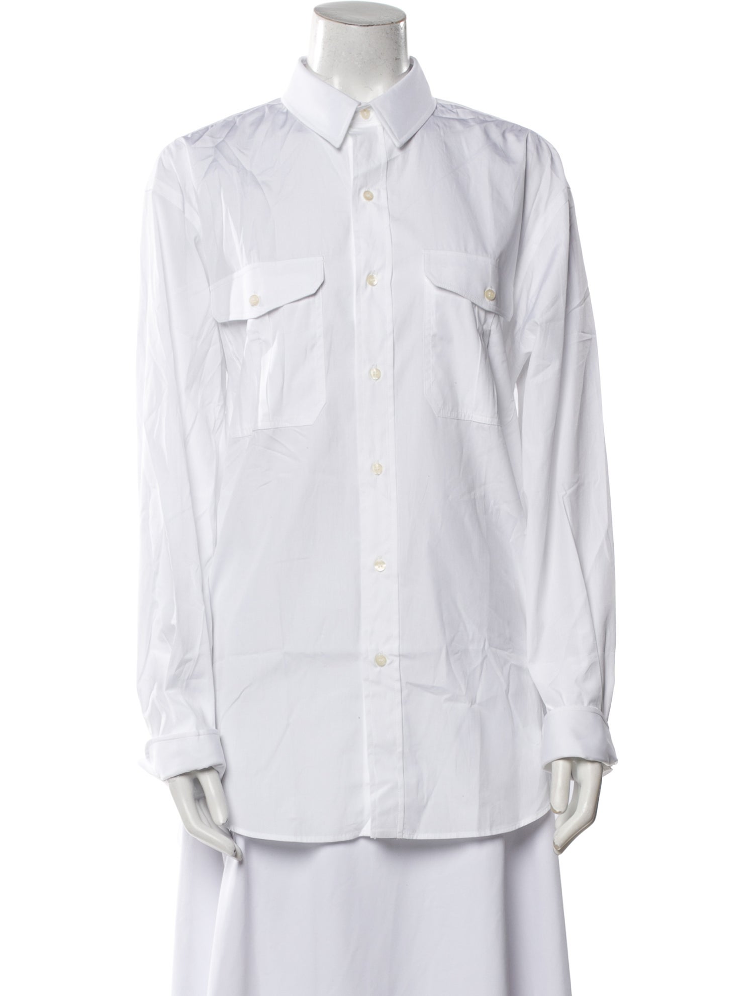 WARDROBE.NYC Long Sleeve Button-Up Top w/ Tags