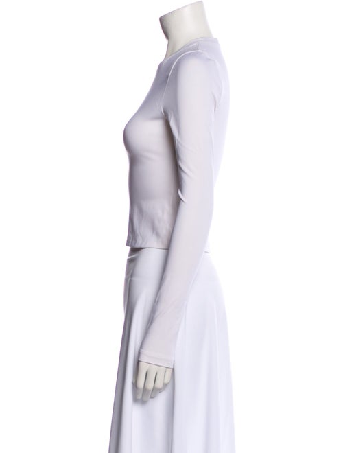 WARDROBE.NYC Crew Neck Long Sleeve Crop Top