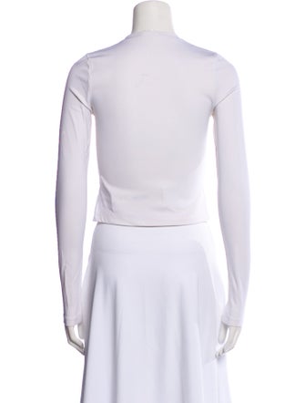 WARDROBE.NYC Crew Neck Long Sleeve Crop Top