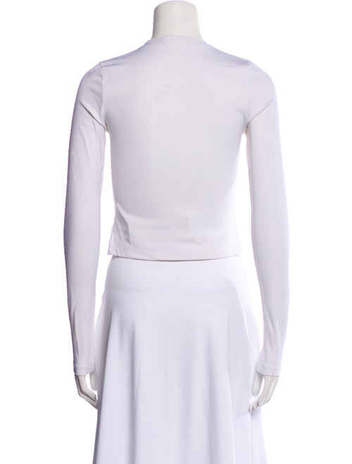 WARDROBE.NYC Crew Neck Long Sleeve Crop Top