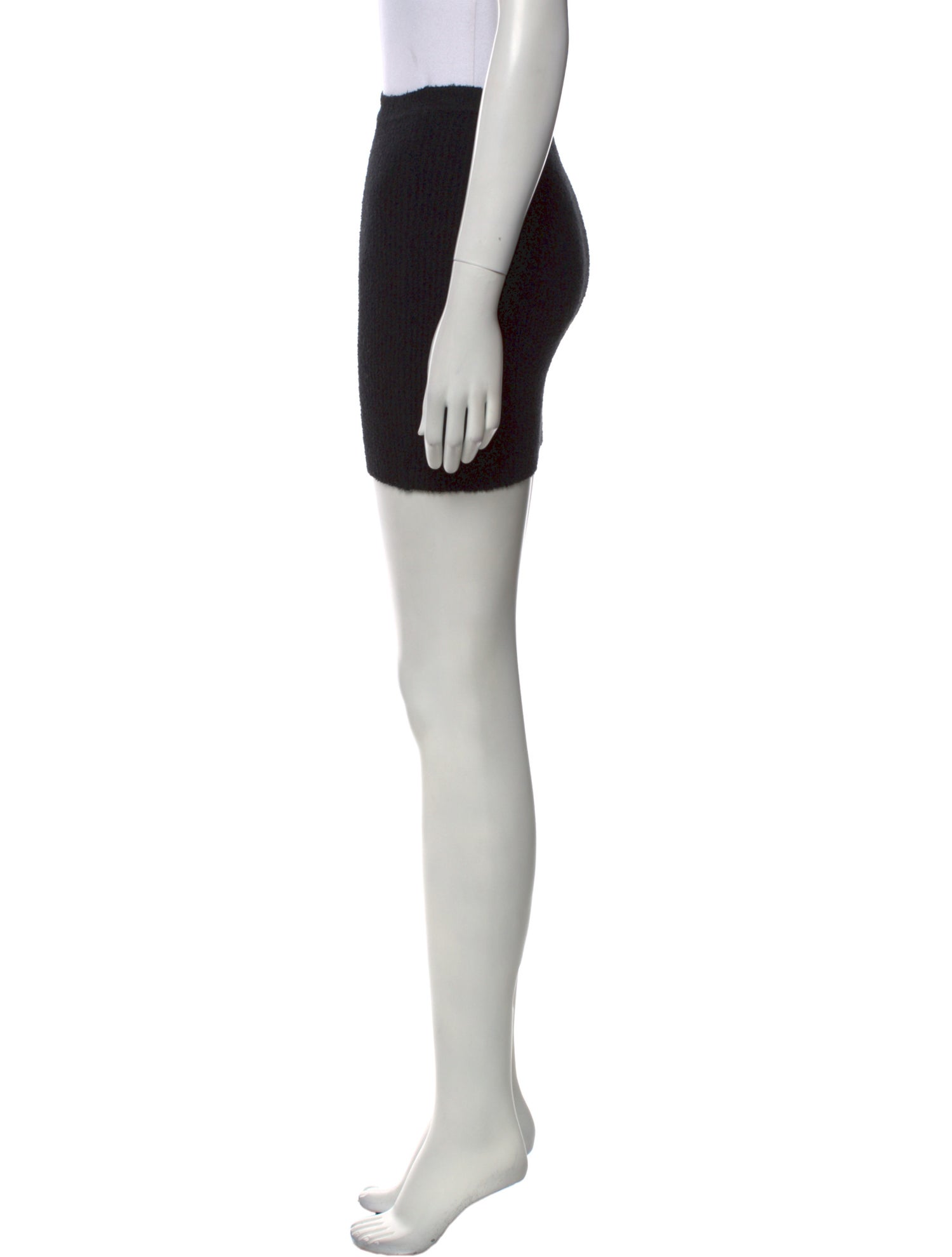 WARDROBE.NYC Raw-Edge Trim Mini Skirt