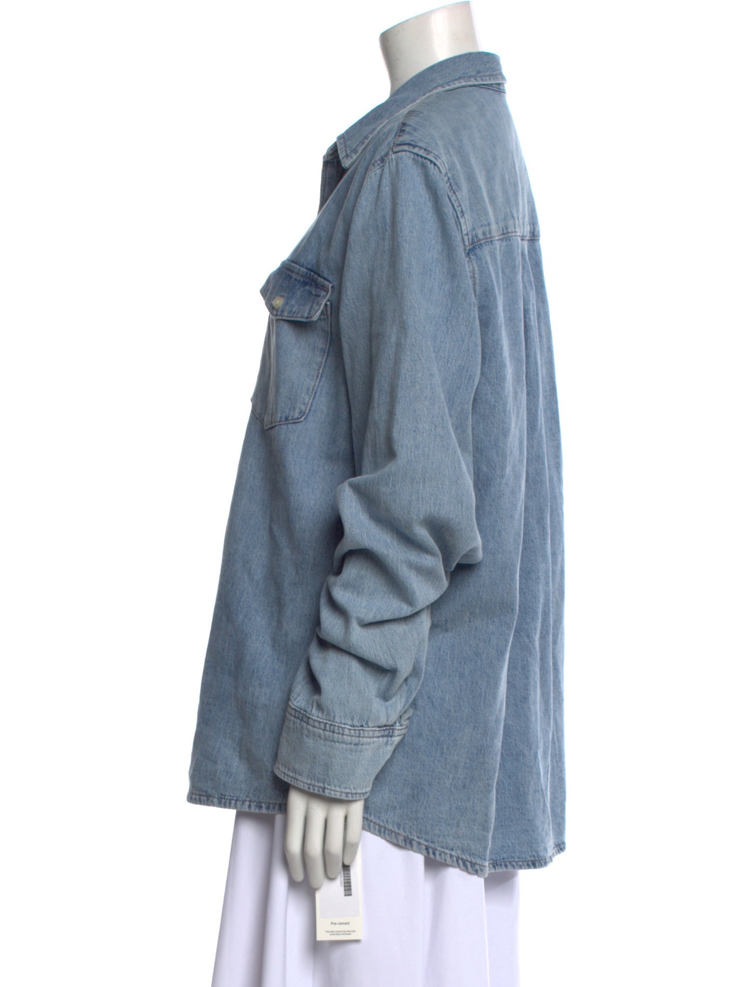 WARDROBE.NYC Long Sleeve Button-Up Top