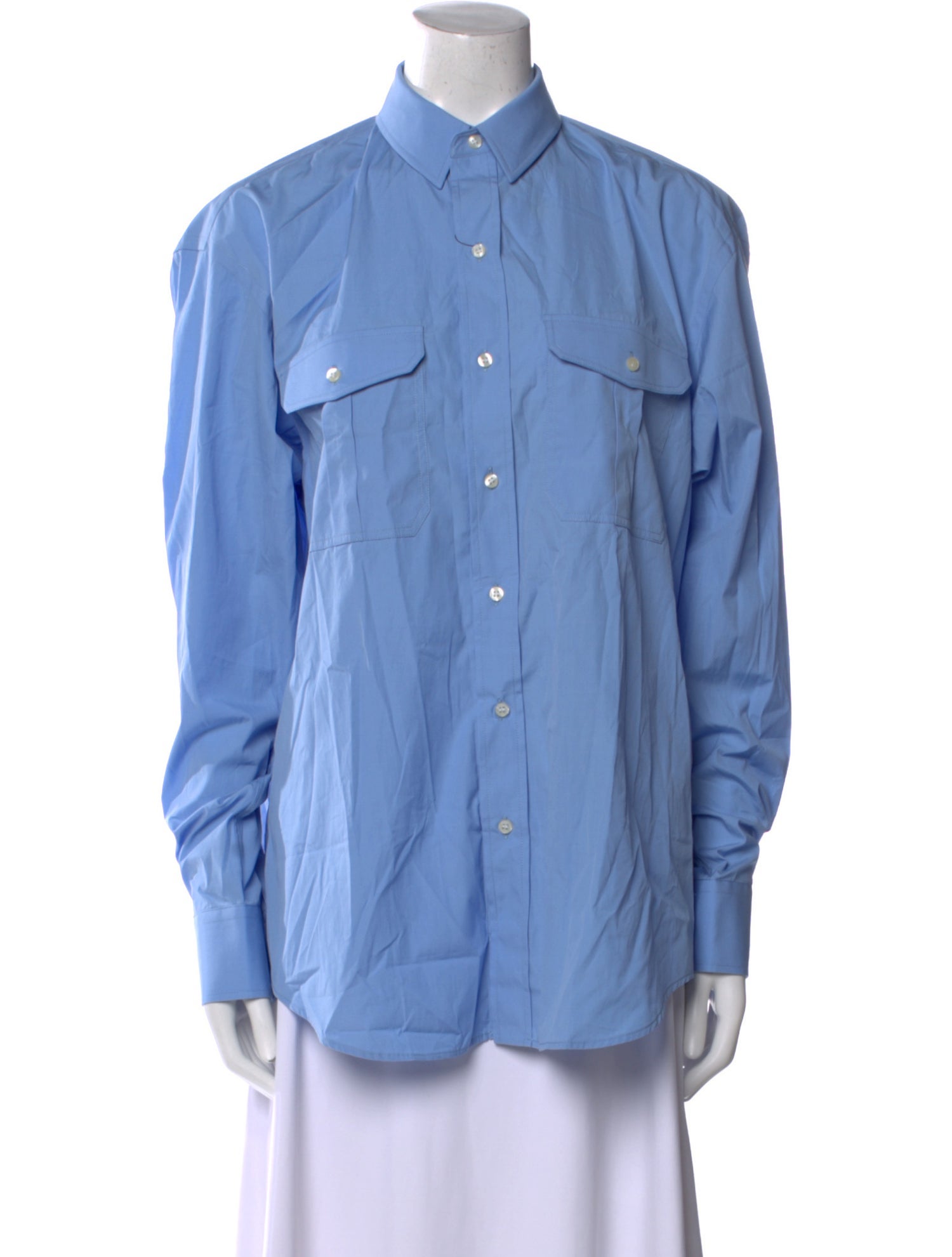 WARDROBE.NYC Long Sleeve Button-Up Top w/ Tags