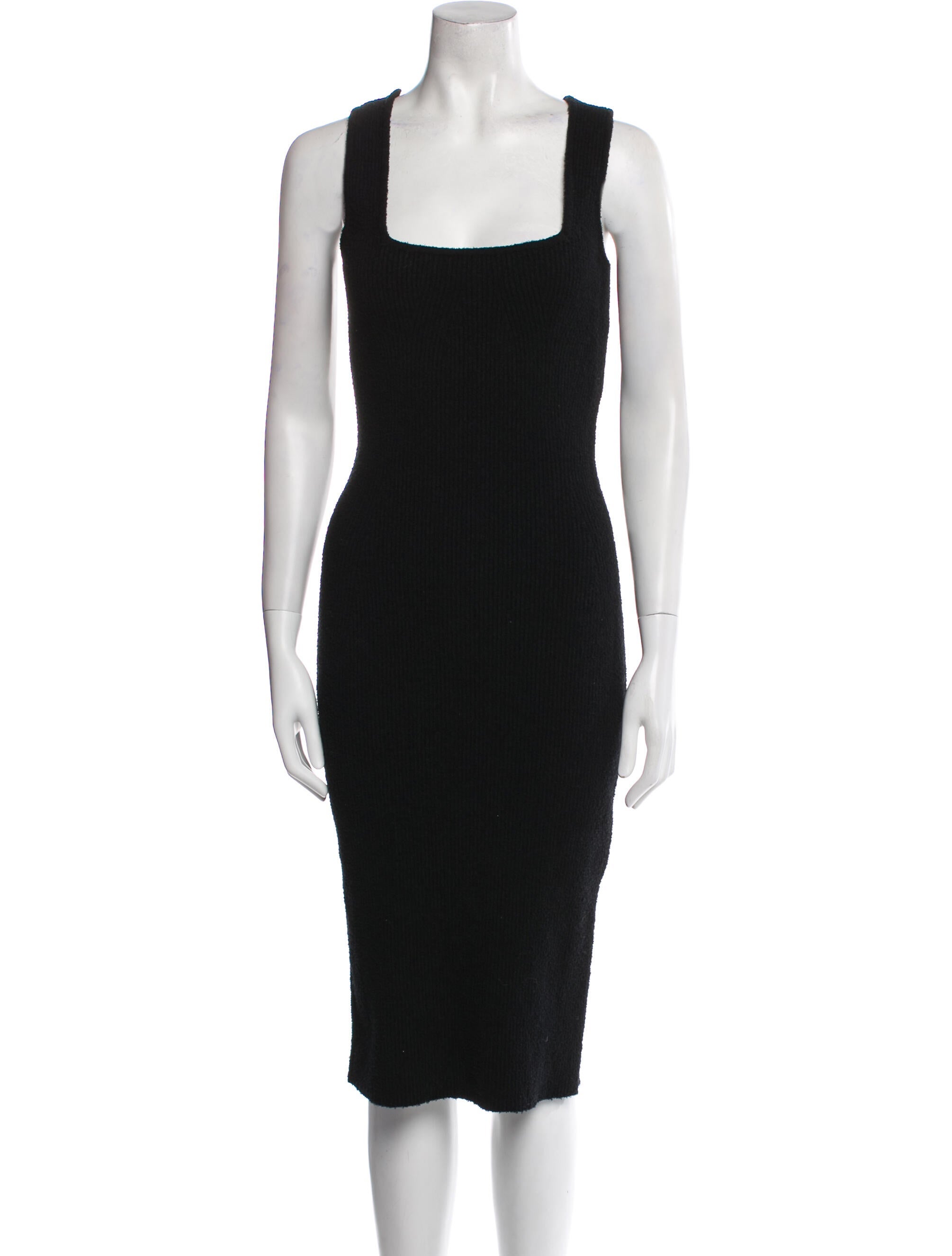 WARDROBE.NYC Square Neckline Midi Length Dress w/ Tags