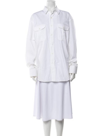 WARDROBE.NYC Long Sleeve Button-Up Top