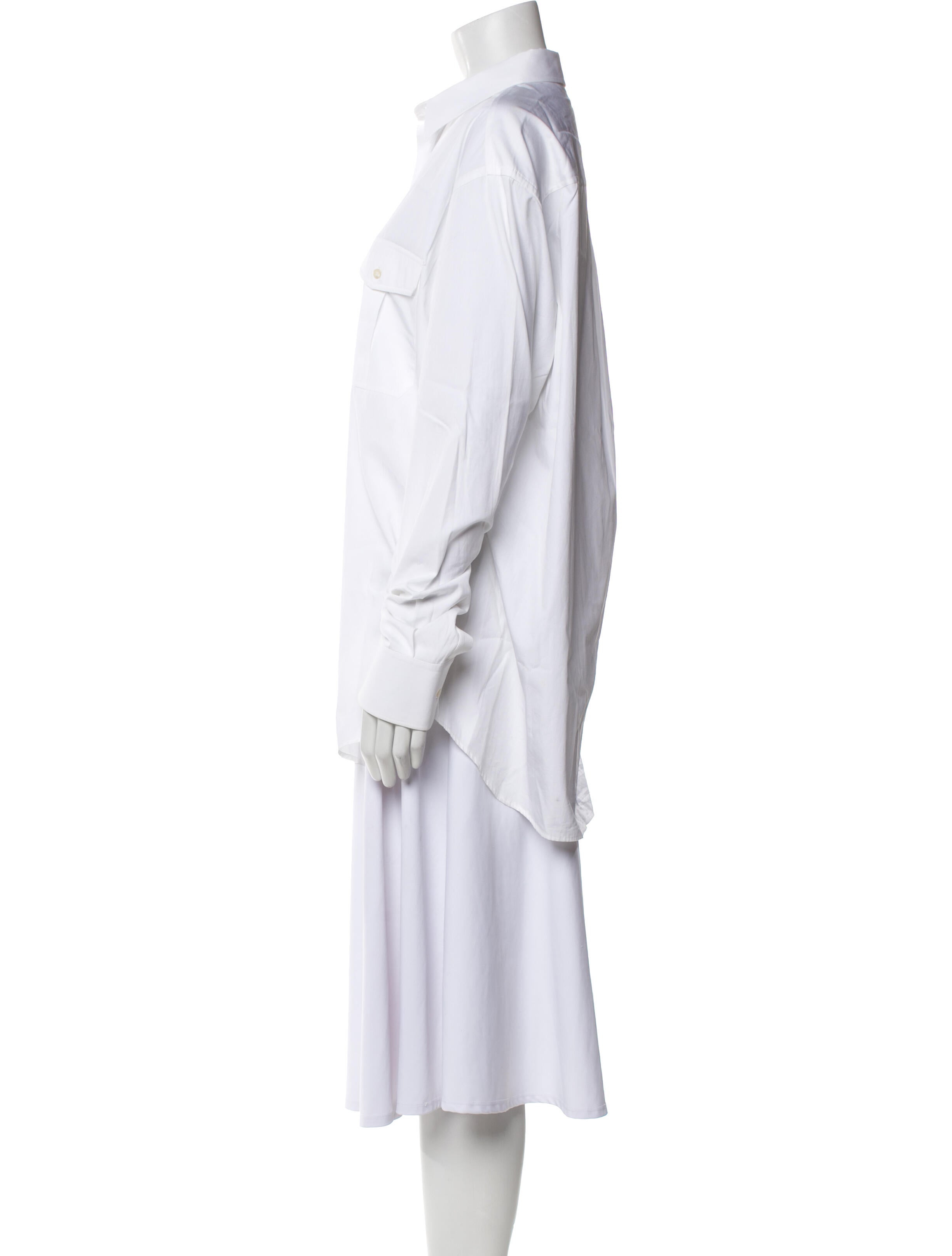 WARDROBE.NYC Long Sleeve Button-Up Top