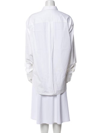 WARDROBE.NYC Long Sleeve Button-Up Top