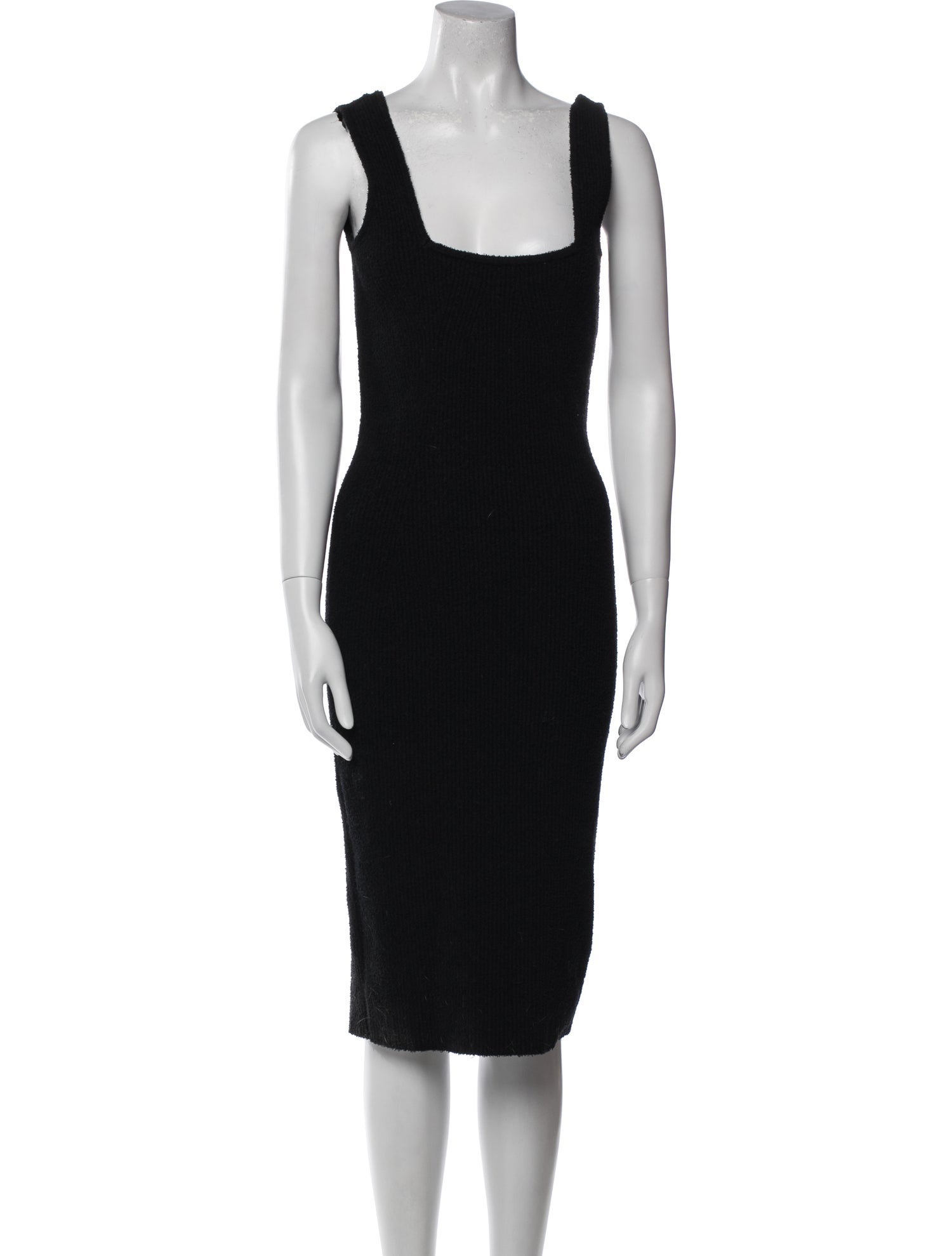 WARDROBE.NYC Square Neckline Midi Length Dress
