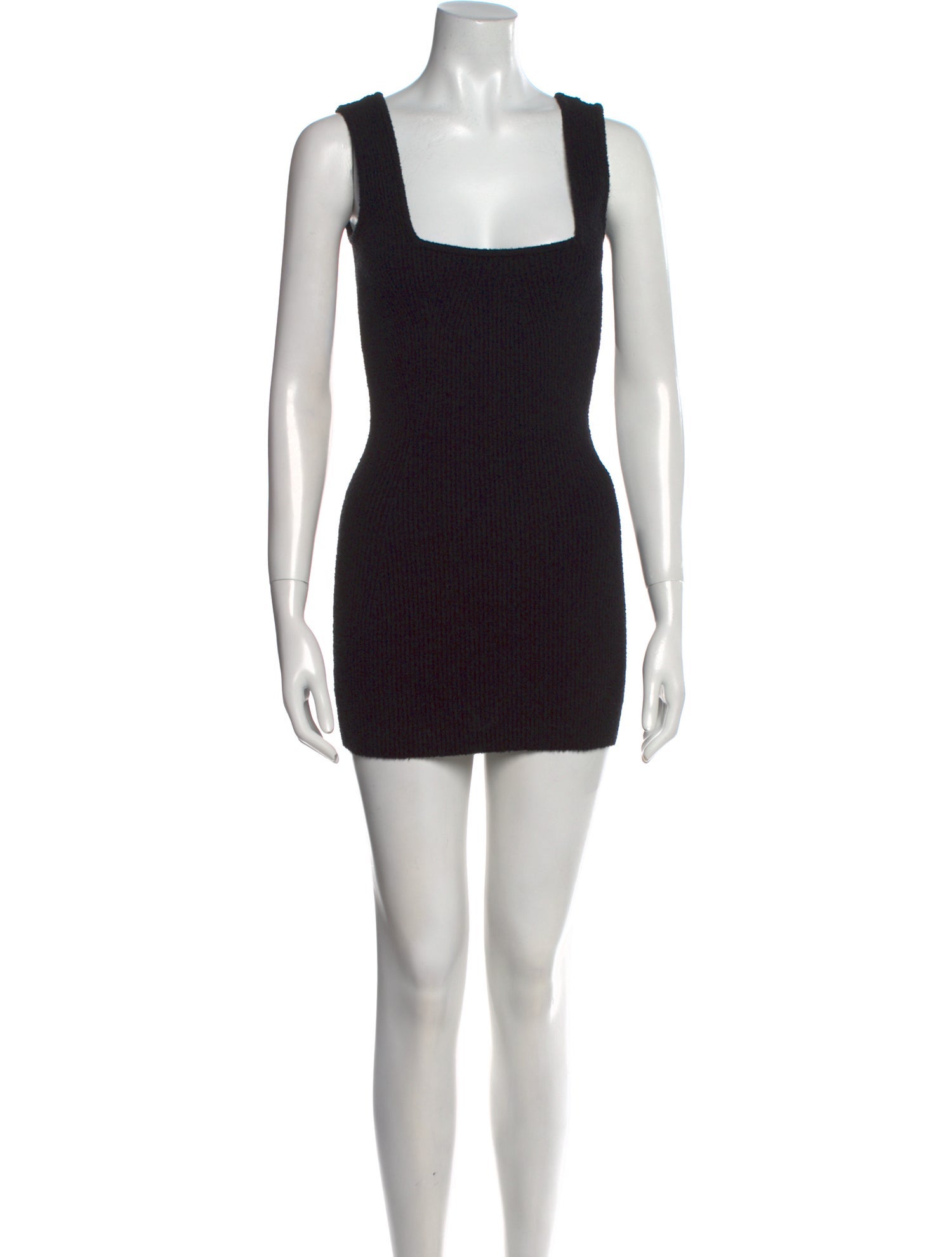 WARDROBE.NYC Square Neckline Mini Dress