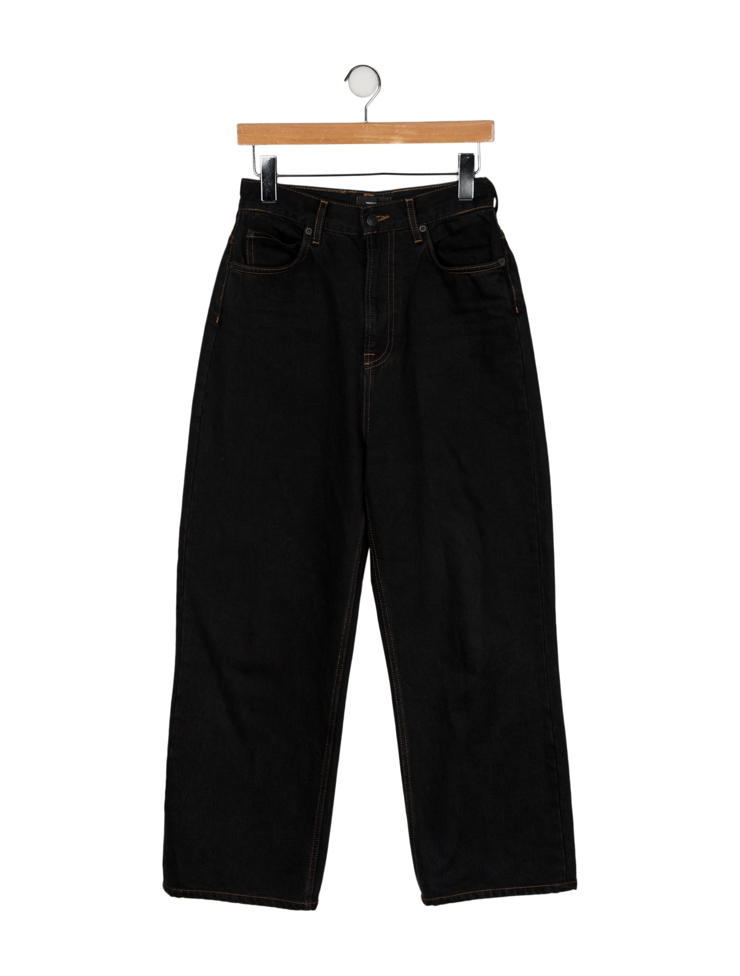WARDROBE.NYC High-Rise Wide Leg Jeans