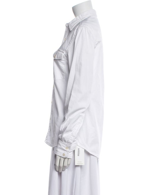 WARDROBE.NYC Long Sleeve Button-Up Top