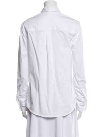 WARDROBE.NYC Long Sleeve Button-Up Top