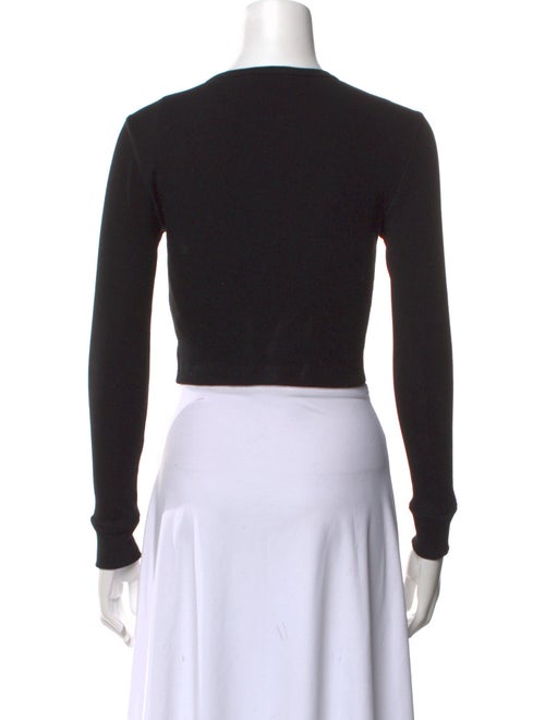 WARDROBE.NYC Crew Neck Long Sleeve Crop Top