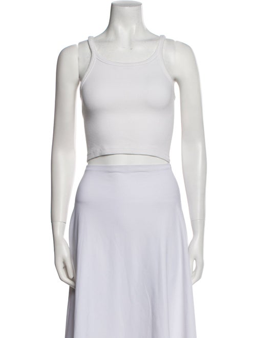 WARDROBE.NYC Square Neckline Sleeveless Crop Top