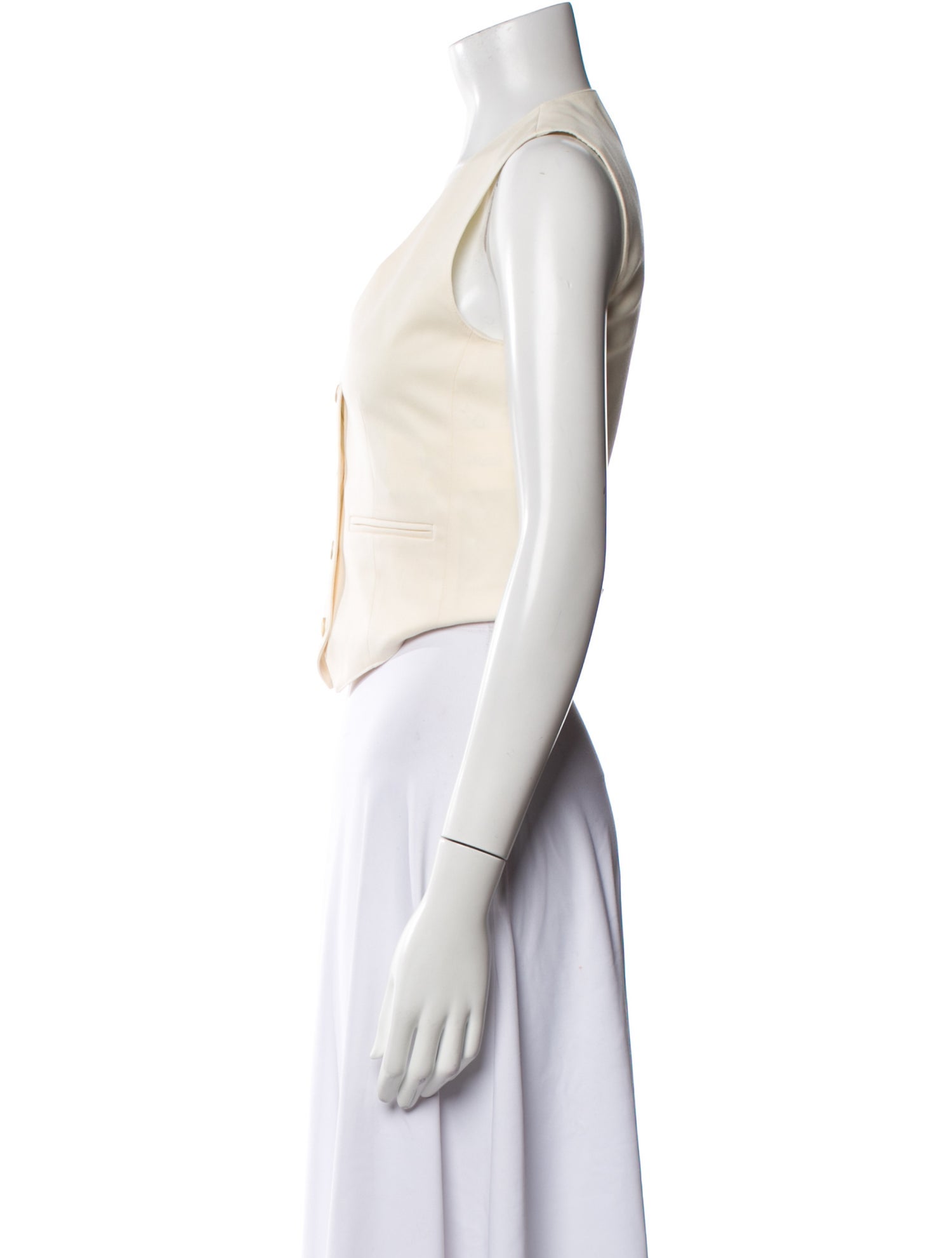 WARDROBE.NYC Wool V-Neck Crop Top