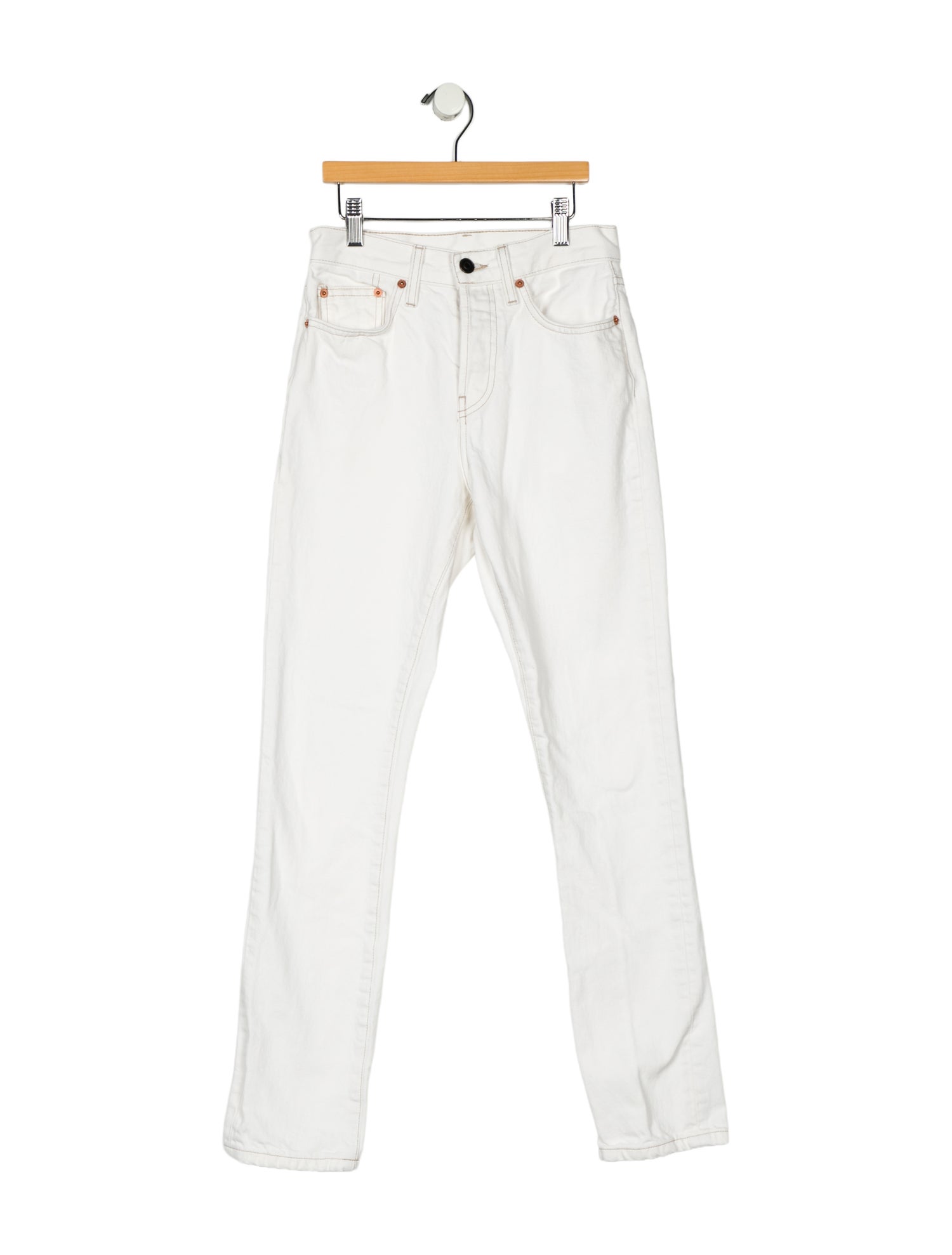 WARDROBE.NYC High-Rise Straight Leg Jeans