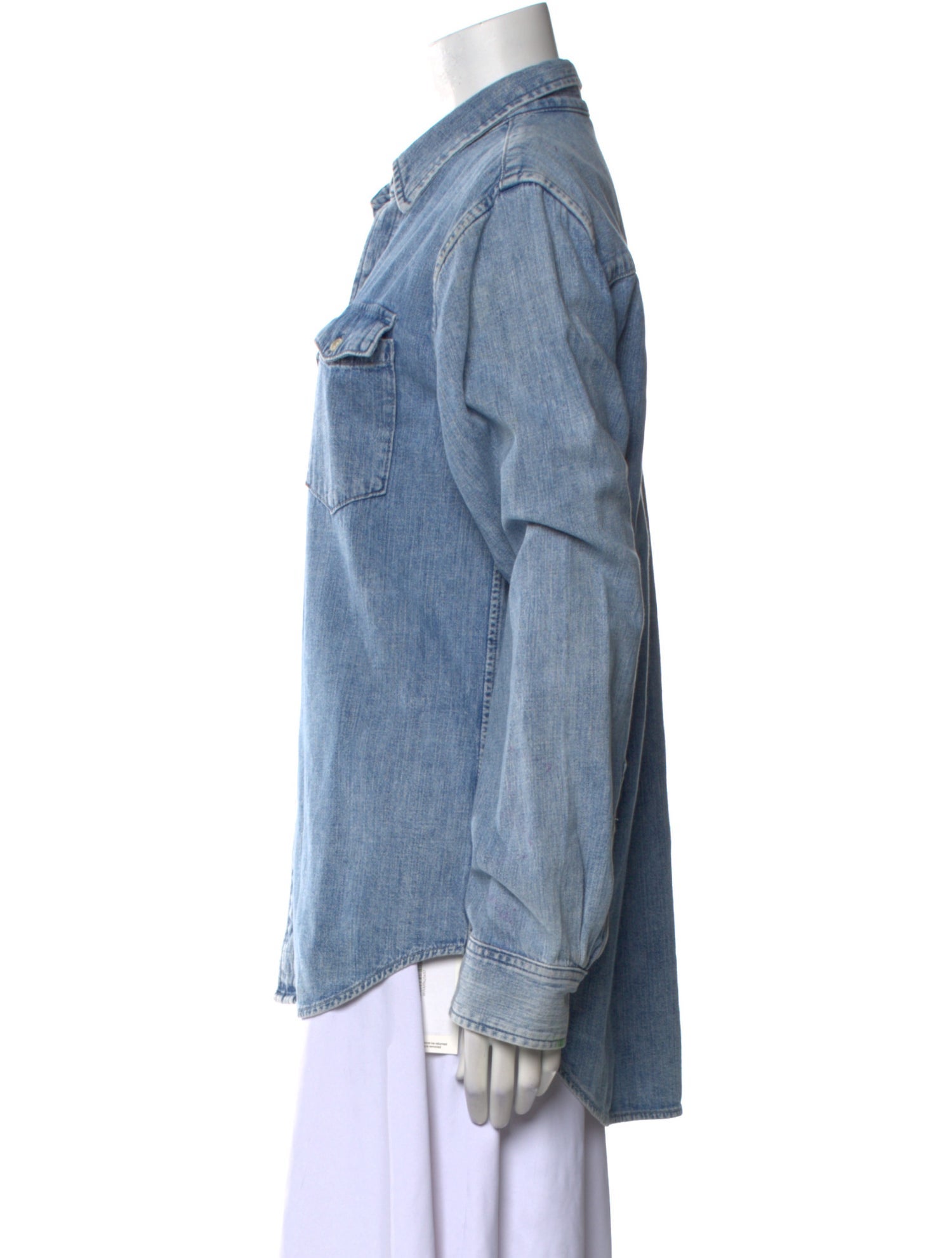 WARDROBE.NYC Long Sleeve Button-Up Top