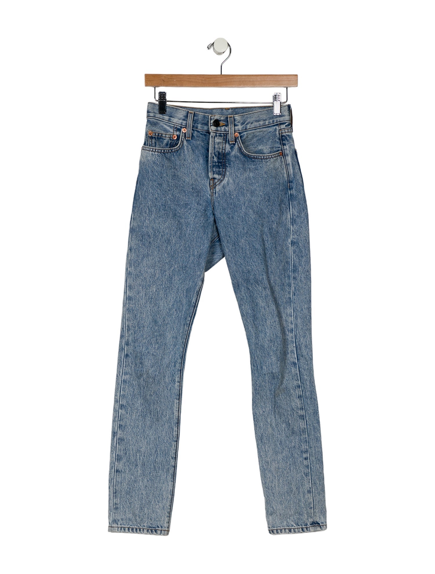 WARDROBE.NYC High-Rise Skinny Leg Jeans