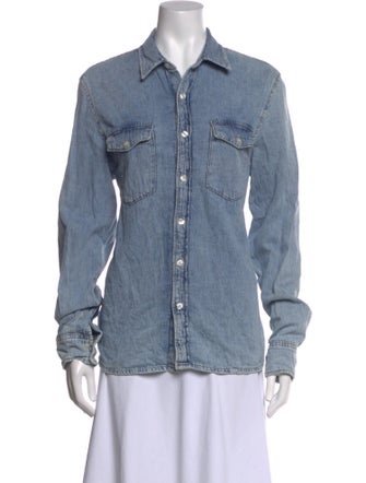 WARDROBE.NYC Long Sleeve Button-Up Top