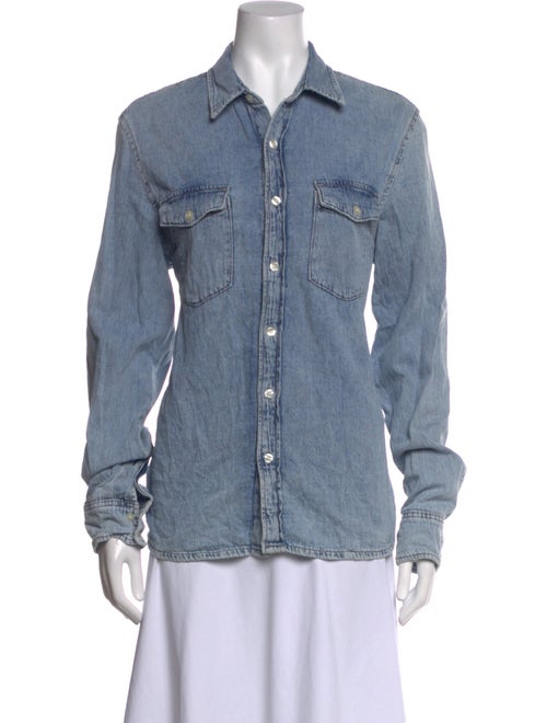 WARDROBE.NYC Long Sleeve Button-Up Top