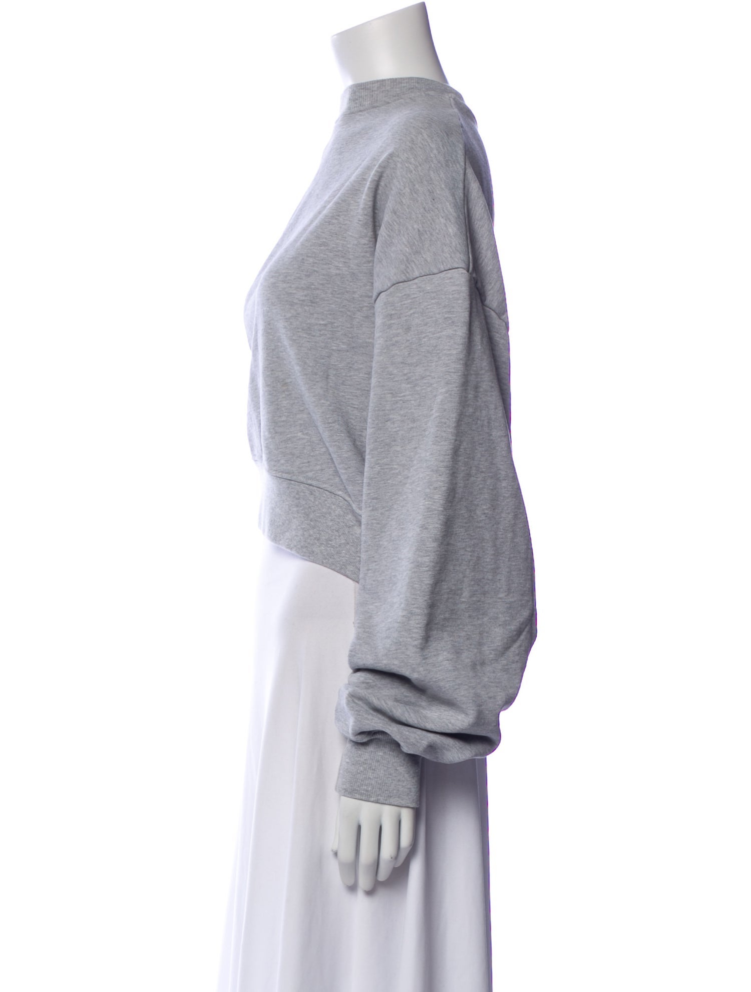 WARDROBE.NYC Mock Neck Long Sleeve Sweatshirt