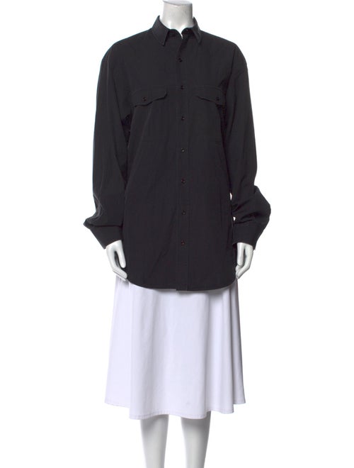 WARDROBE.NYC Long Sleeve Button-Up Top