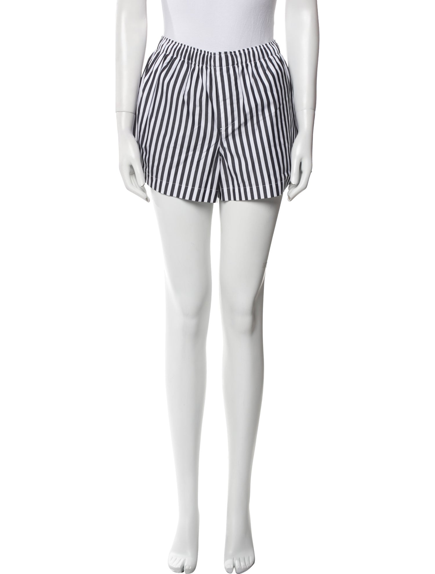 WARDROBE.NYC Striped Mini Shorts w/ Tags