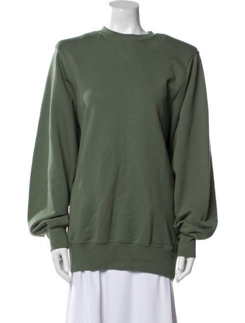 WARDROBE.NYC Bateau Neckline Long Sleeve Sweatshirt