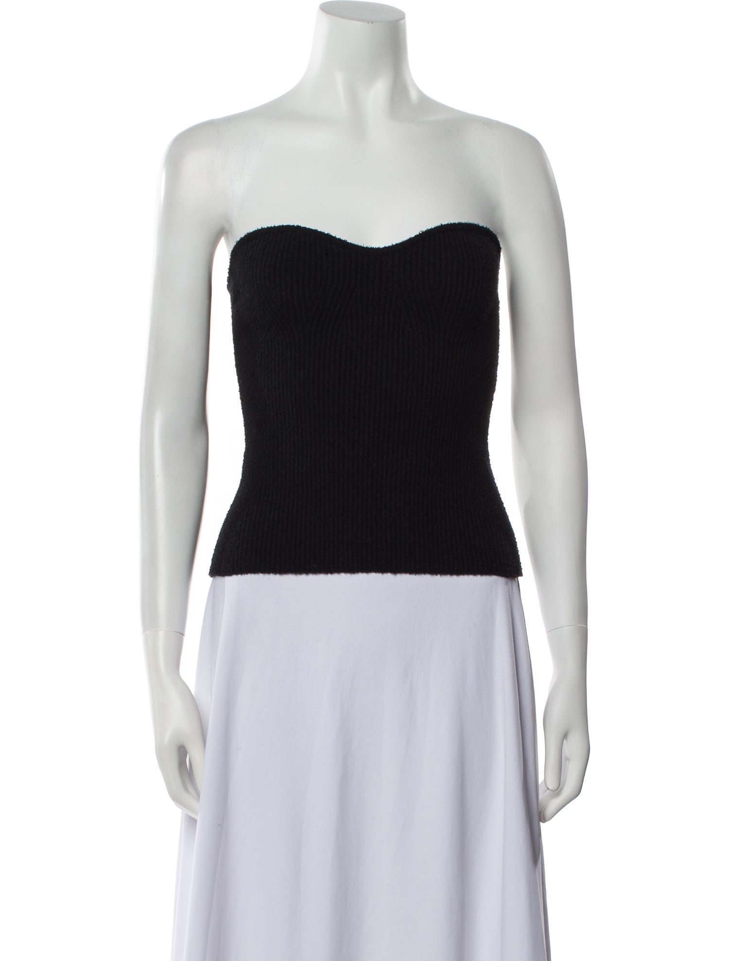 WARDROBE.NYC Strapless Crop Top