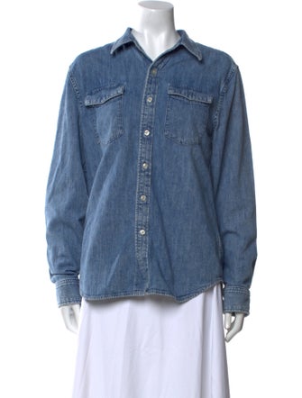 WARDROBE.NYC Long Sleeve Button-Up Top